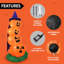 Citrouilles gonflables d'Halloween de 6 pi avec chapeau de sorcière Joyfy