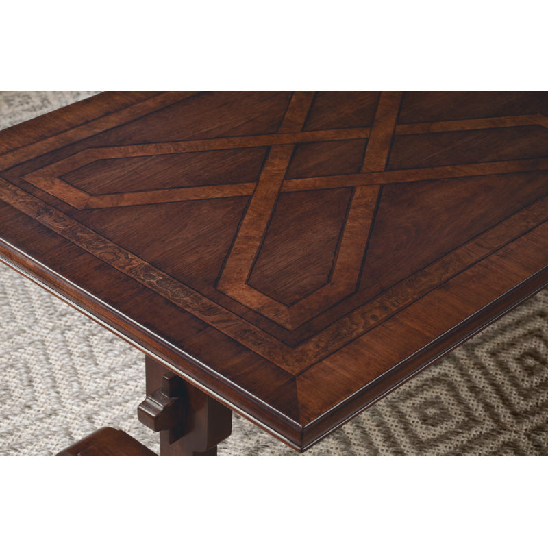 Charleston Brown Walnut Rectangular Coffee Table with Storage