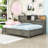 Versatile Wooden Daybed with Built-In Storage Drawers, USB Ports and Pushable Top Shelf-1418433026-1418433025