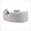 Causeuse incurvée de 66,93 pouces avec éponge à compression complète, tissu en velours de peluche, canapé compact sans assemblage pour petits espaces et appartements, capacité de 350 lb
