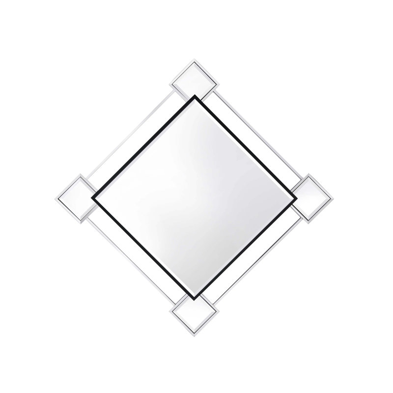 Mirrored & Chrome Finish Accent Mirror