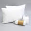 Literie pour très grand lit divisé comprenant 2 oreillers et protège-matelas - Drap doux, liquides renversés, microfibre à 100% avec résistance aux acariens,-127323232