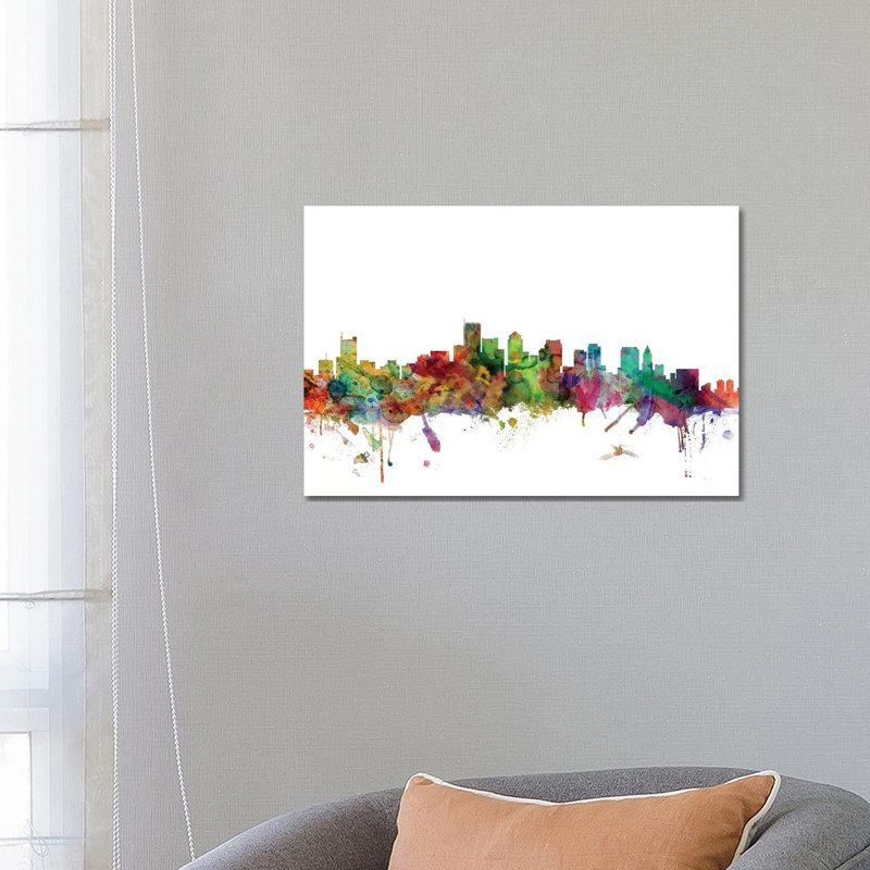 Boston, Massachusetts Skyline by Michael Tompsett - 1 Piece Wrapped Canvas Wall Art, 66.04 cm H x 45.72 cm W x 1.91 cm D