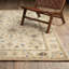 Tapis traditionnel beige / brun clair en laine Kuester-789484257