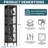 63"H 3-Sided Glass Display Cabinet With Adjustable Shelf-32105583
