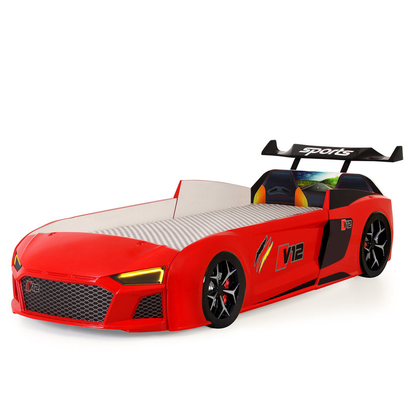 Lit standard simple Tori Cars, Rouge