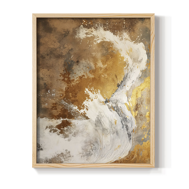 ABSTRACT Series CDXLIV Framed Print - Solid Wood, 15" H x 12" W