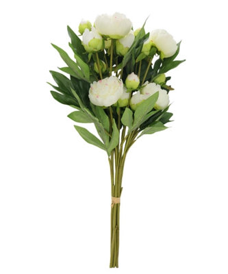 Artificial Cream Peony Stems