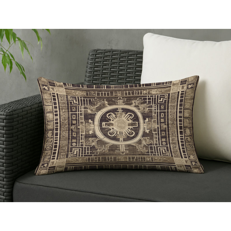 Acropolis Echo Indoor And Outdoor Throw Pillow, Rectangle 14"H x 20"W