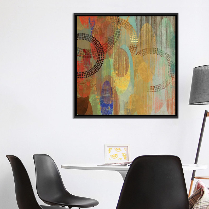 «Side by Side I», impression sur toile, H 18 po x l 18 po x P 1,5 po, Toile avec cadre noir, Pas de tapis