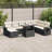 Vidaxl Garden Sofa Set Black