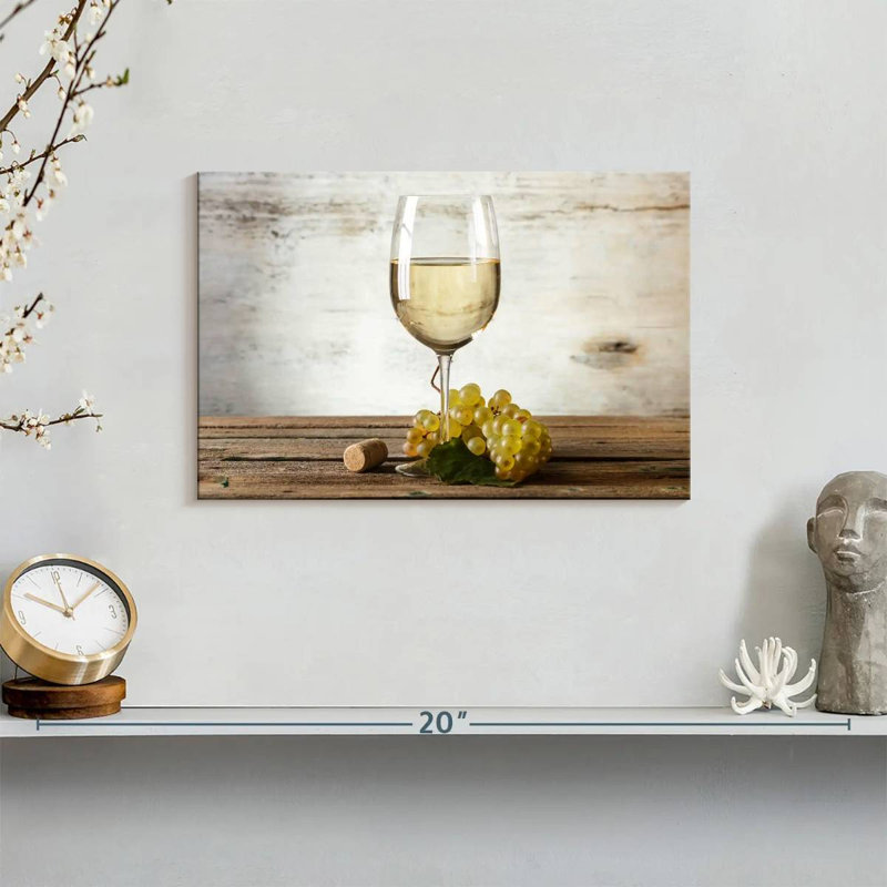 Yarlin White Wine, 8" H x 12" W