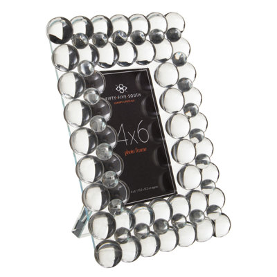 Creager Clear Crystal Picture Frame with Mat