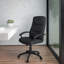 Fauteuil de direction pivotant en tissu à haut dossier avec accoudoirs Winchell-30771043