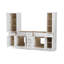 Ensemble de meuble-lavabo double 90 po avec armoire en lin massif Disar-111379330