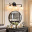 Luminaire de salle de bain 3 lumières à intensité variable moderne avec abat-jour en verre soufflé à la main-133329486