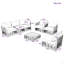 Ensemble de canapé modulaire de patio en métal 7 pièces Modern Modern-1299437645