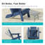 Chaise pliante Adirondack avec repose-pieds rétractable et porte-gobelet, réglable à 3 positions pour le patio, assise extérieure toutes saisons-343453722