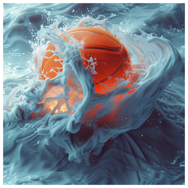 Coussin Basketball, coussins décoratifs double face, 18 po x 18 po