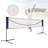 Portable Badminton Training Net Set with Carry Bag