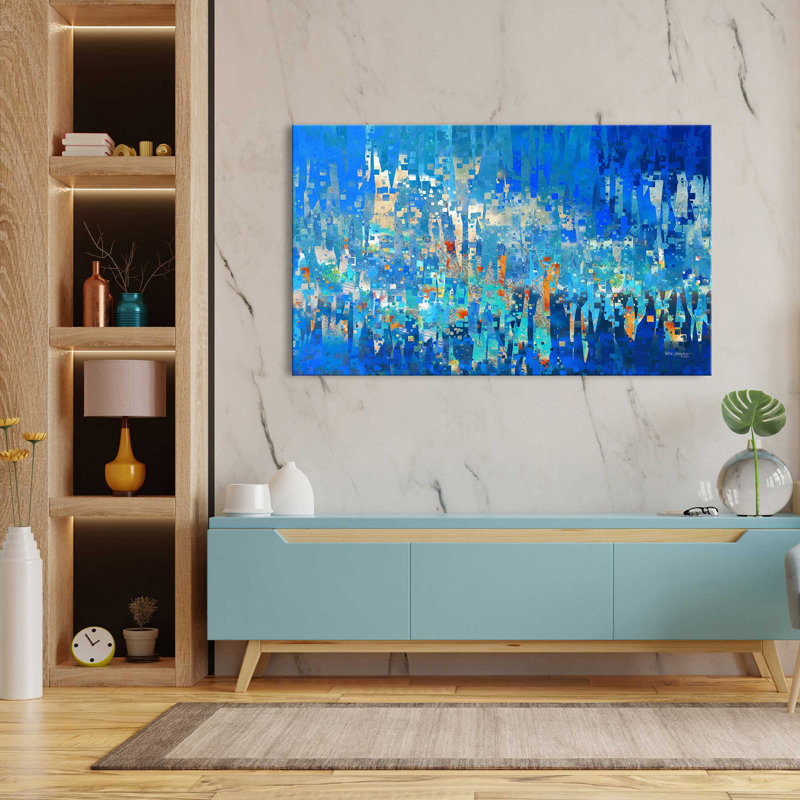 "Romans 12: 12" S'appuyant sur l'espoir (horizontal) "par Mark Lawrence, reproduction sur toile, H 18 po x l 30 po x P 1 po