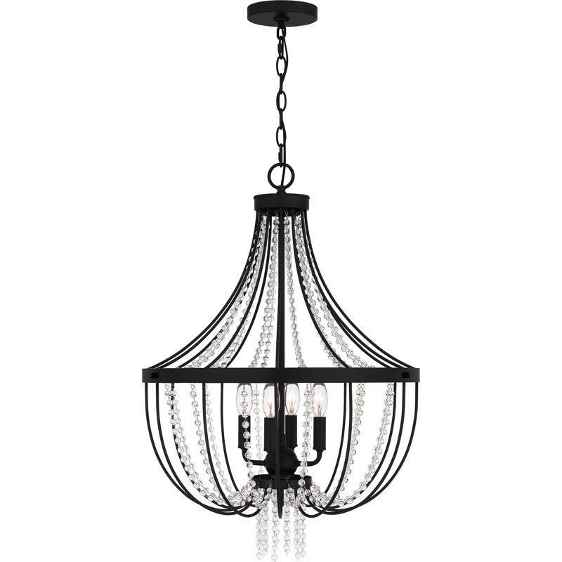 Luminaire suspendu en forme de goutte à 4 lumières Gehmlich