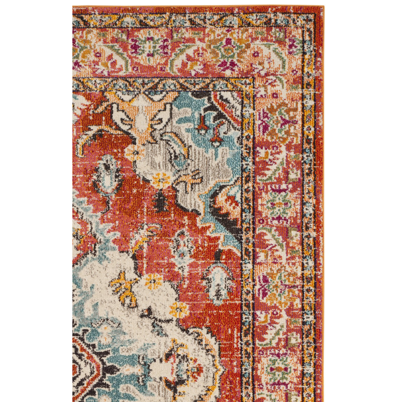 Almyra Oriental Area Rug, Rectangle 3' x 5', Orange