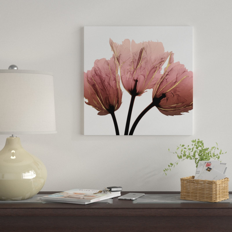 « alizarin splendor ii », impression sur toile, H 18 po x l 18 po x P 1,5 po, Pas de tapis, Toile tendue