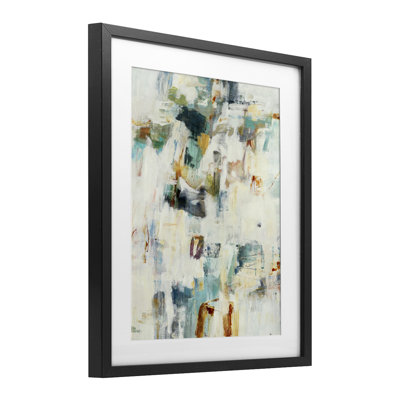 Expressive Chaos Layers Framed Print Under Glass, design by Lisa Ridgers