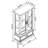 Dynelle 25.98 " W China Cabinet-922701807