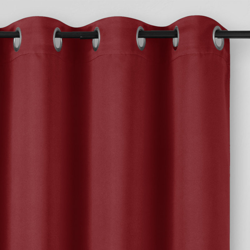Rideau 100% polyester / 100% polyuréthane , Bourgogne, L 54 po x L 84 po