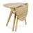 Round Teak Outdoor Dining Table , 42'' in. W in. D