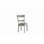 House Marchese Two Tone Grey Fabric&Pearl Grey Finish Side Chair(Set Of 2)