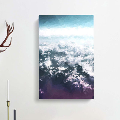 The Clouds Above The Mountains In Abstract - Wrapped Canvas