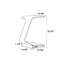 15" Modern C-Shaped Side Table With Wheels-168807352