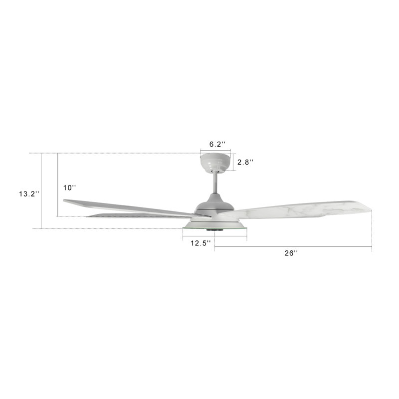 Striker 52'' Ceiling Fan with LED Lights