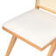 Chaises de salle à manger Chandigarh, chaises de cuisine rembourrées Cane (ensemble de 2), canne naturelle + coussin beige