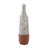 Ceramic Handmade White Decorative Vase with Terracotta Accents-450911896