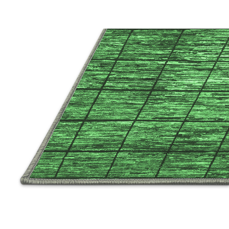Washable Plaid Indoor Rug, Rectangle 2' x 3'