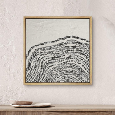 «Industrial Grunge Wood Ring Landscape Abstract Shapes Modern Art Décoration Nordic Minimal Calm / Zen», reproduction d'art sur toile