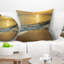 Oreiller moderne sous jaune coucher de vagues-123333869