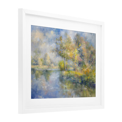 «Colors By The Water», reproduction encadrée sous verre, design by Creative Studio
