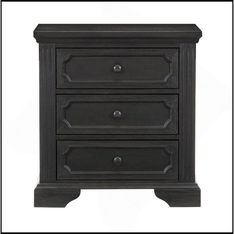 Table de chevet 3 tiroirs Traditional Design