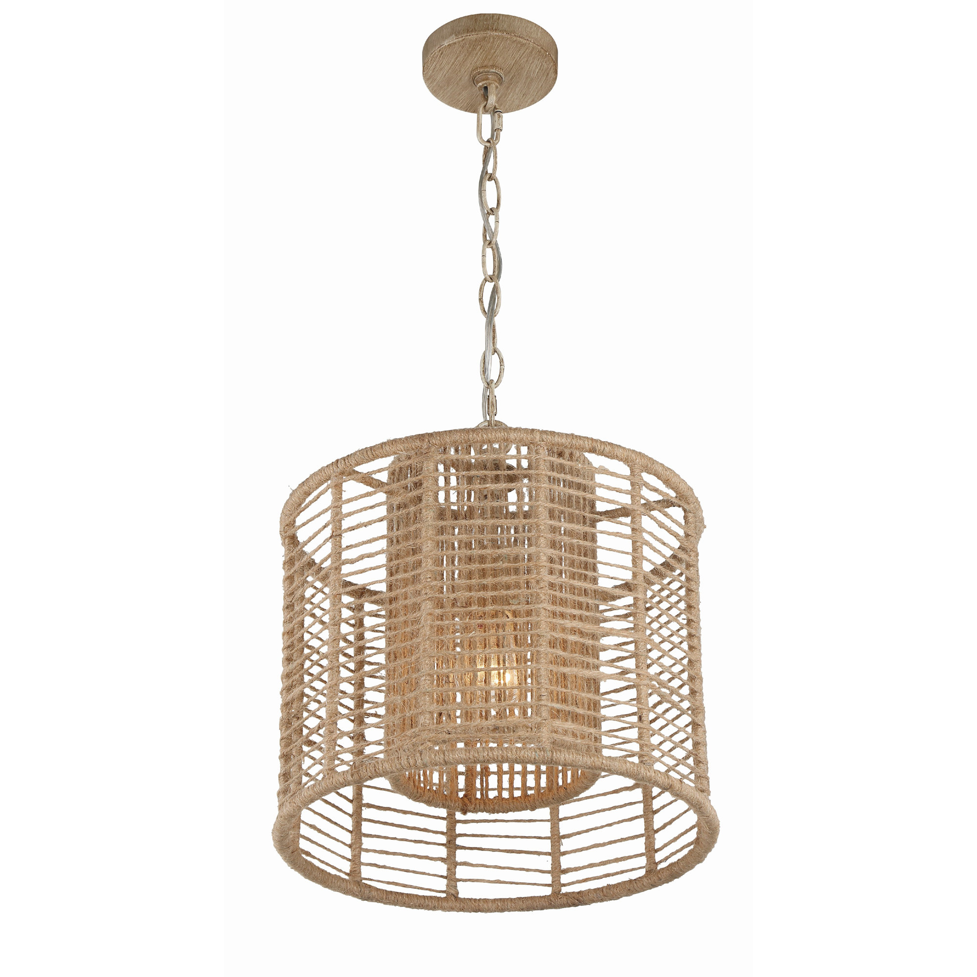 Single Light Dimmable Pendant, Burnished Silver