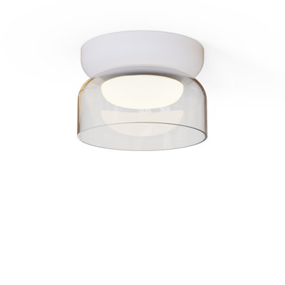 Mini abat-jour en verre opale Totem