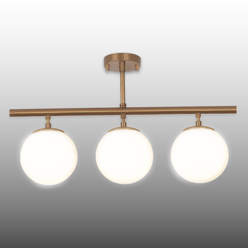 Plafonnier semi-encastré 3 lumières