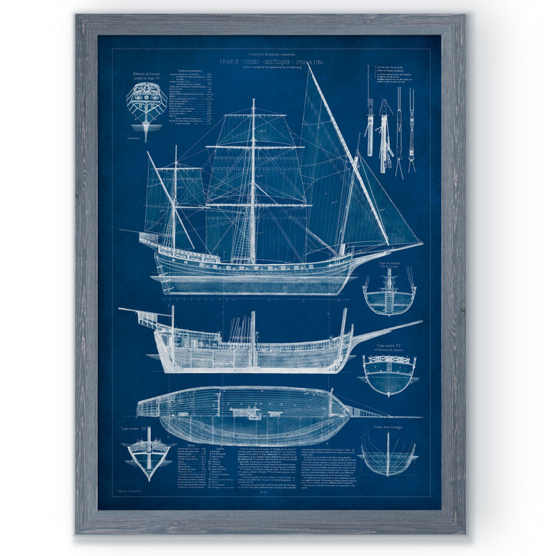 « antique shipment i » par paul cezanne-photo-cadre, reproduction d’art, H 22 po x l 18po x P 1,25 po, Cadre de toile gris