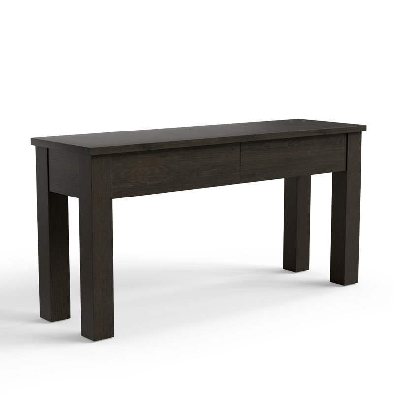 Dutton Console Table, Espresso craquelé