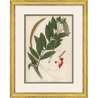 «Palm Leaves 2», peinture sur cadre