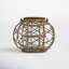 Round Rustic Woven Rattan Lantern-1491241019-1491241017